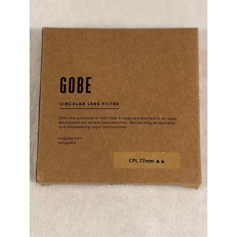 Gobe CPL 77mm Circular Lens Filter New In Box